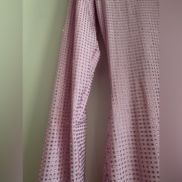 Alessandra Rich Crystal Embellished Shimmer Midi Bodycon Dress Size IT40 US4 - Picture 6 of 11